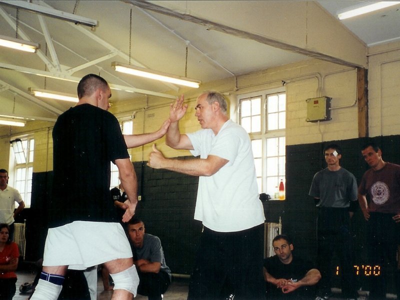michael-gruner-teaches-trapping-to-scotish-marines-2000